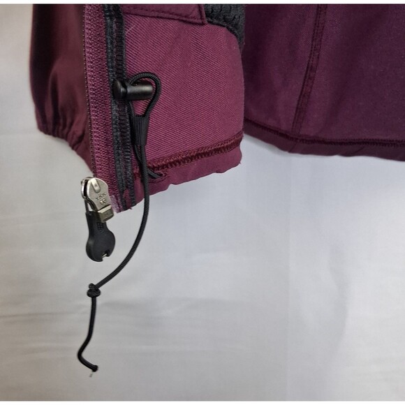 Women's Patagonia Adze Maroon Purple Gray Fleece Lined Soft Shell Jacket Sz M - Picture 7 of 16